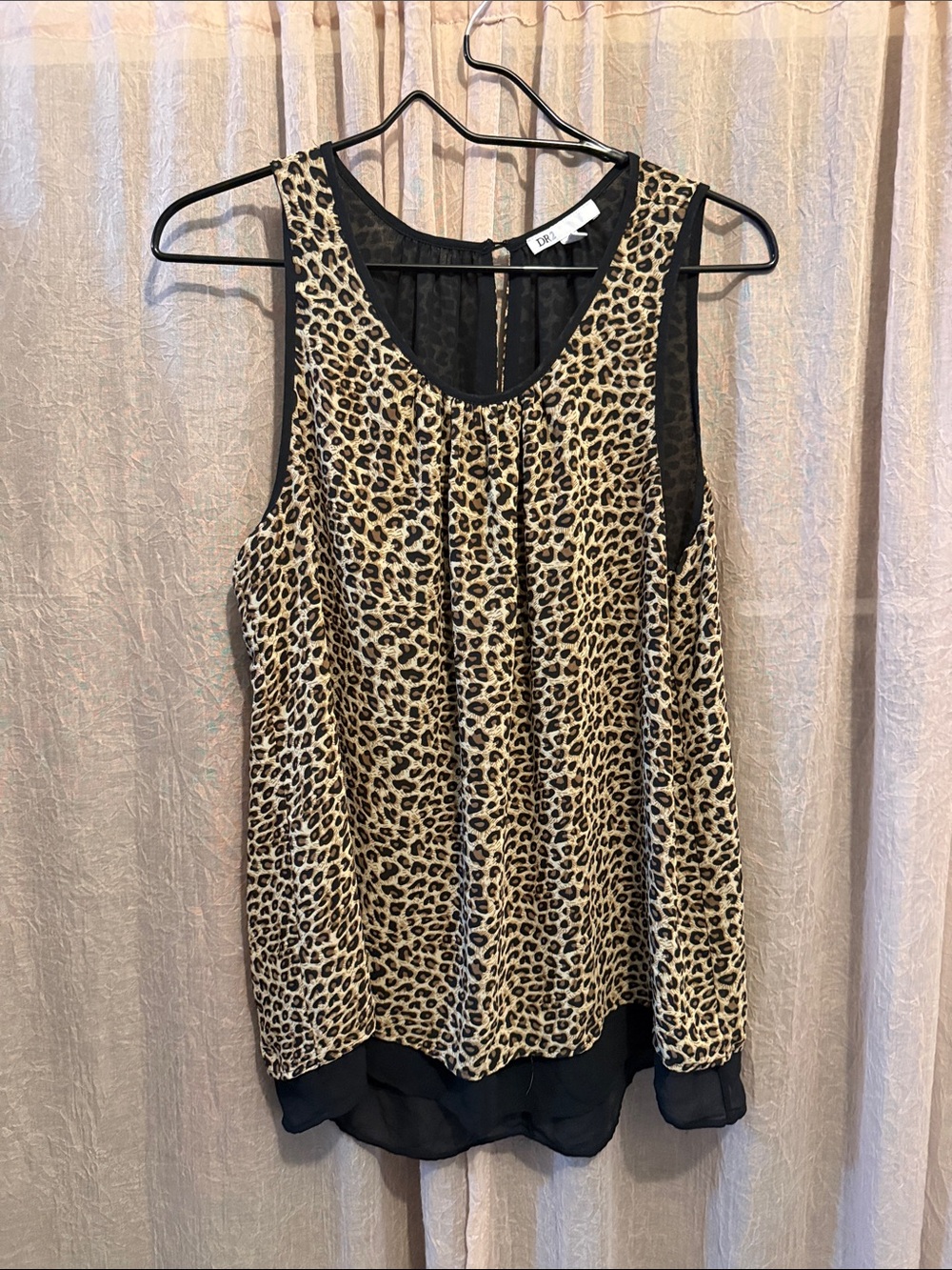 DR2 Leopard Print Tank with Black Trim